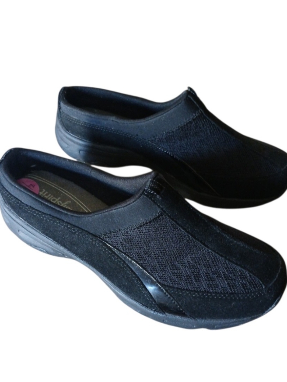Easy Spirit Women's Black Slip-On Athletic Walking Shoes